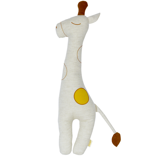 organic linen stuffed animals toy giraffe body pillow