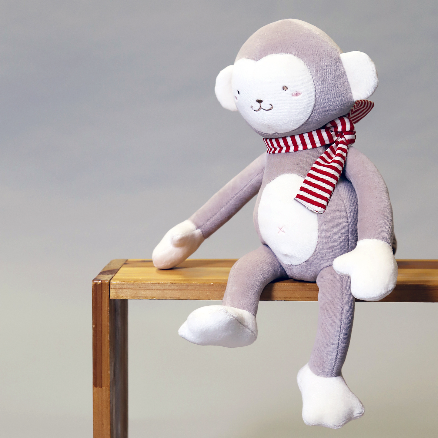 Gray Monkey Cotton Plush