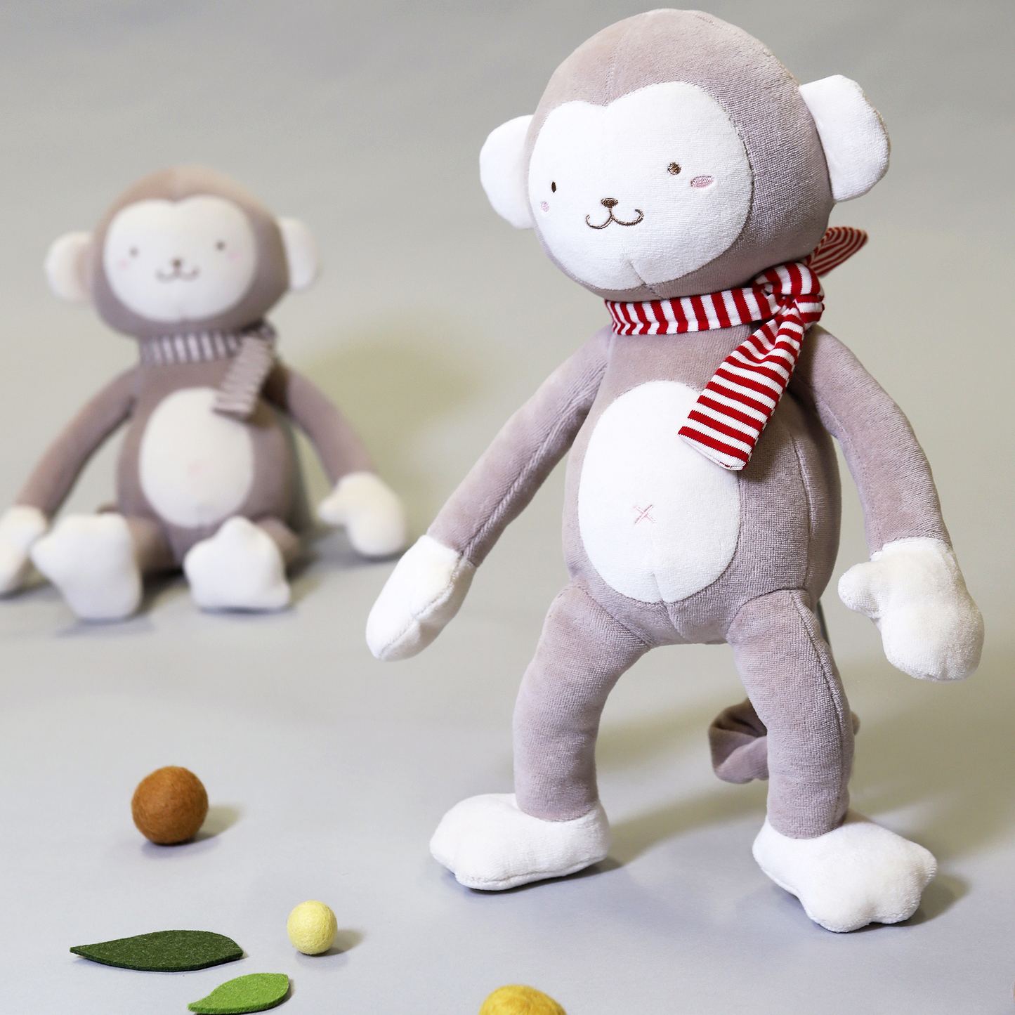 Gray Monkey Cotton Plush