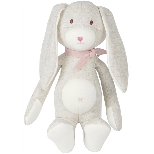 organic linen stuffed animals toy easter bunny baby gifts