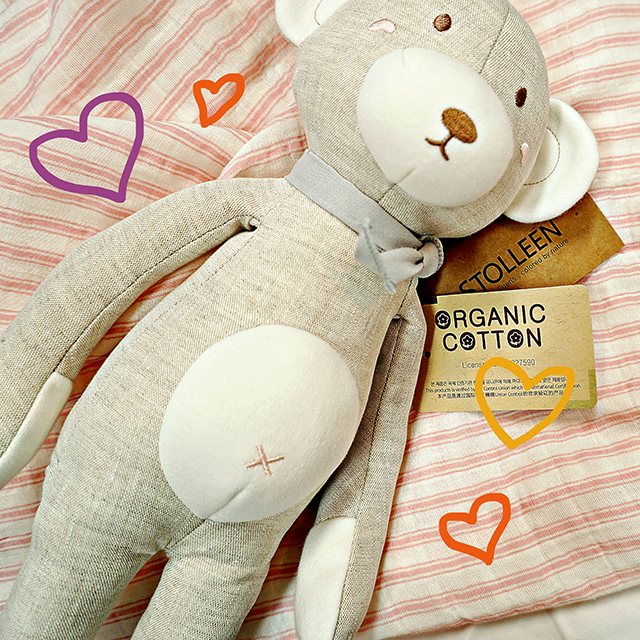 Organic Linen Cotton Teddy Bear Easter Bunny Set stolleen